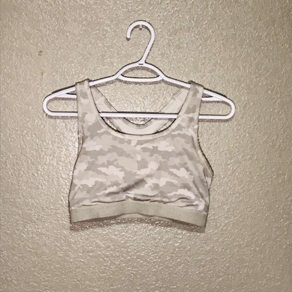 white camo workout set
